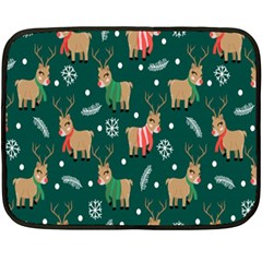 Cute Christmas Pattern Doodle Two Sides Fleece Blanket (Mini)