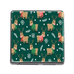 Cute Christmas Pattern Doodle Memory Card Reader (Square 5 Slot)