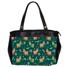 Cute Christmas Pattern Doodle Oversize Office Handbag (2 Sides)