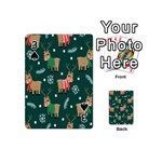 Cute Christmas Pattern Doodle Playing Cards 54 Designs (Mini) Front - Spade3