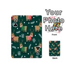 Cute Christmas Pattern Doodle Playing Cards 54 Designs (Mini) Front - Club2
