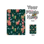 Cute Christmas Pattern Doodle Playing Cards 54 Designs (Mini) Front - Joker2