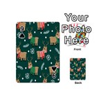 Cute Christmas Pattern Doodle Playing Cards 54 Designs (Mini) Front - Spade9