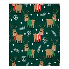 Cute Christmas Pattern Doodle Shower Curtain 60  x 72  (Medium) 