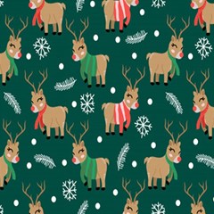 Cute Christmas Pattern Doodle Play Mat (Rectangle)