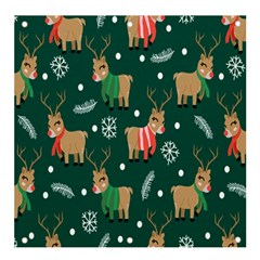 Cute Christmas Pattern Doodle Banner and Sign 4  x 4 