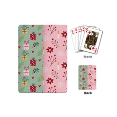 Flat Christmas Pattern Collection Playing Cards Single Design (mini) by Semog4