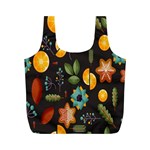 Christmas Seamless Pattern Full Print Recycle Bag (M) Front