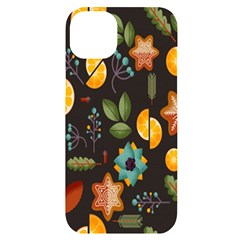 Christmas Seamless Pattern Iphone 14 Plus Black Uv Print Case