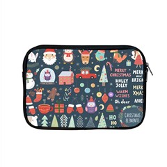 Vector Set Cute Christmas Elements Santa-penguin Deer Bear Fox Owl Trees Snowman Bird Angel More Apple Macbook Pro 15  Zipper Case by Semog4