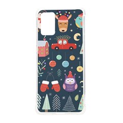 Vector Set Cute Christmas Elements santa-penguin Deer Bear Fox Owl Trees Snowman Bird Angel More Samsung Galaxy S20Plus 6.7 Inch TPU UV Case