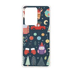 Vector Set Cute Christmas Elements santa-penguin Deer Bear Fox Owl Trees Snowman Bird Angel More Samsung Galaxy S20 Ultra 6.9 Inch TPU UV Case