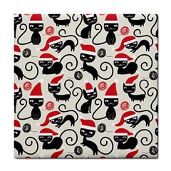 Cute Christmas Seamless Pattern Vector Tile Coaster