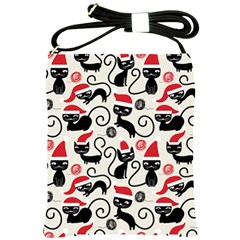 Cute Christmas Seamless Pattern Vector Shoulder Sling Bag