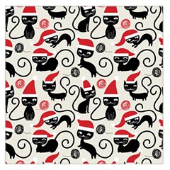 Cute Christmas Seamless Pattern Vector Square Satin Scarf (36  x 36 )