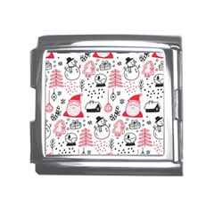 Christmas Themed Seamless Pattern Mega Link Italian Charm (18mm)