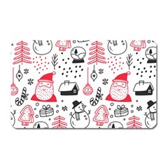 Christmas Themed Seamless Pattern Magnet (Rectangular)