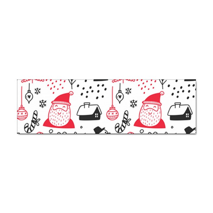 Christmas Themed Seamless Pattern Sticker Bumper (10 pack)