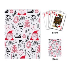 Christmas Themed Seamless Pattern Playing Cards Single Design (Rectangle)