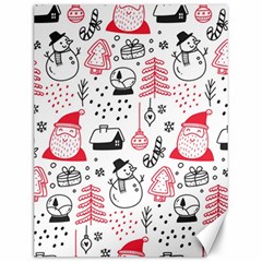 Christmas Themed Seamless Pattern Canvas 12  x 16 