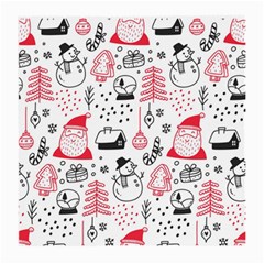 Christmas Themed Seamless Pattern Medium Glasses Cloth