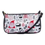 Christmas Themed Seamless Pattern Shoulder Clutch Bag Front