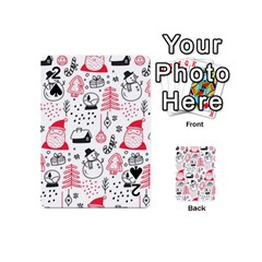Christmas Themed Seamless Pattern Playing Cards 54 Designs (Mini)