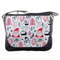 Christmas Themed Seamless Pattern Messenger Bag