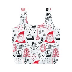 Christmas Themed Seamless Pattern Full Print Recycle Bag (M)