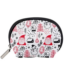 Christmas Themed Seamless Pattern Accessory Pouch (Small)