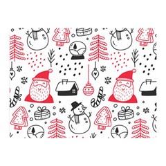 Christmas Themed Seamless Pattern Two Sides Premium Plush Fleece Blanket (Mini)