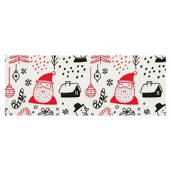 Christmas Themed Seamless Pattern Banner and Sign 8  x 3 