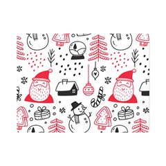 Christmas Themed Seamless Pattern Premium Plush Fleece Blanket (Mini)