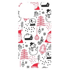 Christmas Themed Seamless Pattern iPhone 14 Black UV Print Case