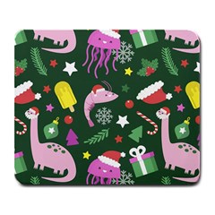 Colorful Funny Christmas Pattern Large Mousepad