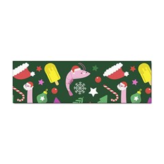 Colorful Funny Christmas Pattern Sticker (Bumper)