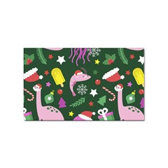 Colorful Funny Christmas Pattern Sticker Rectangular (10 pack)