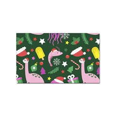 Colorful Funny Christmas Pattern Sticker Rectangular (100 pack)