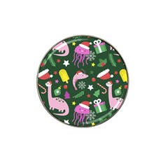 Colorful Funny Christmas Pattern Hat Clip Ball Marker