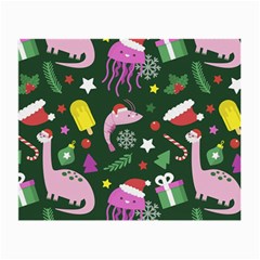 Colorful Funny Christmas Pattern Small Glasses Cloth