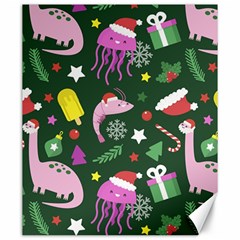 Colorful Funny Christmas Pattern Canvas 20  x 24 