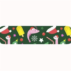 Colorful Funny Christmas Pattern Large Bar Mat