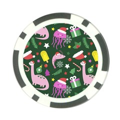 Colorful Funny Christmas Pattern Poker Chip Card Guard (10 Pack) by Semog4