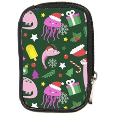 Colorful Funny Christmas Pattern Compact Camera Leather Case