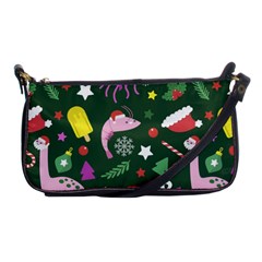 Colorful Funny Christmas Pattern Shoulder Clutch Bag by Semog4