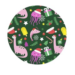 Colorful Funny Christmas Pattern Mini Round Pill Box