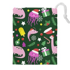 Colorful Funny Christmas Pattern Drawstring Pouch (5XL)