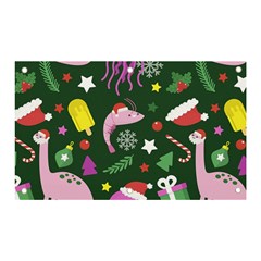 Colorful Funny Christmas Pattern Banner and Sign 5  x 3 