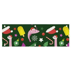 Colorful Funny Christmas Pattern Banner and Sign 6  x 2 