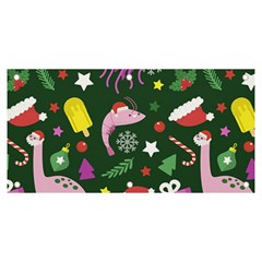 Colorful Funny Christmas Pattern Banner and Sign 6  x 3 